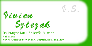 vivien szlezak business card