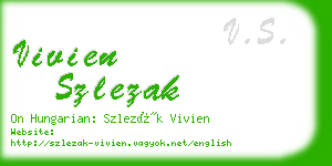 vivien szlezak business card